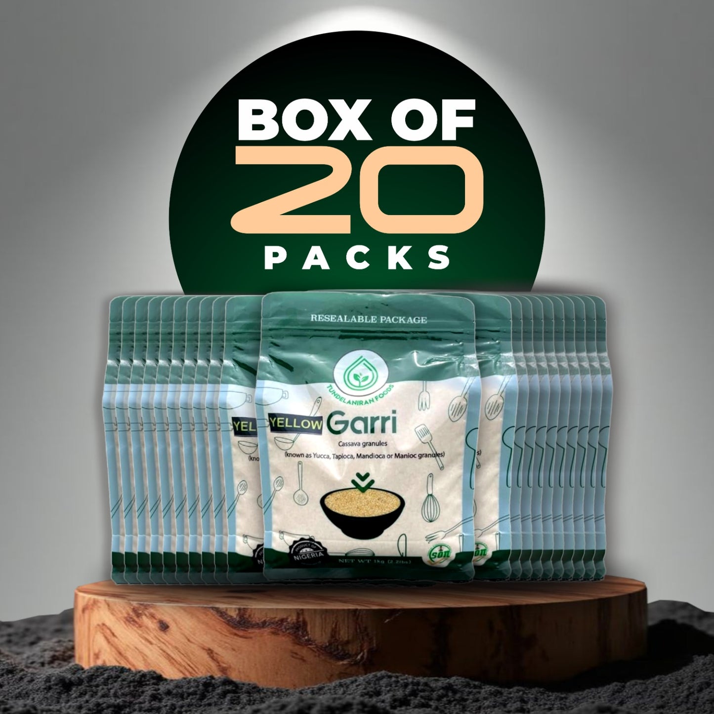 Premium Yellow Garri – Authentic Cassava Granules – TundeLaniran Foods