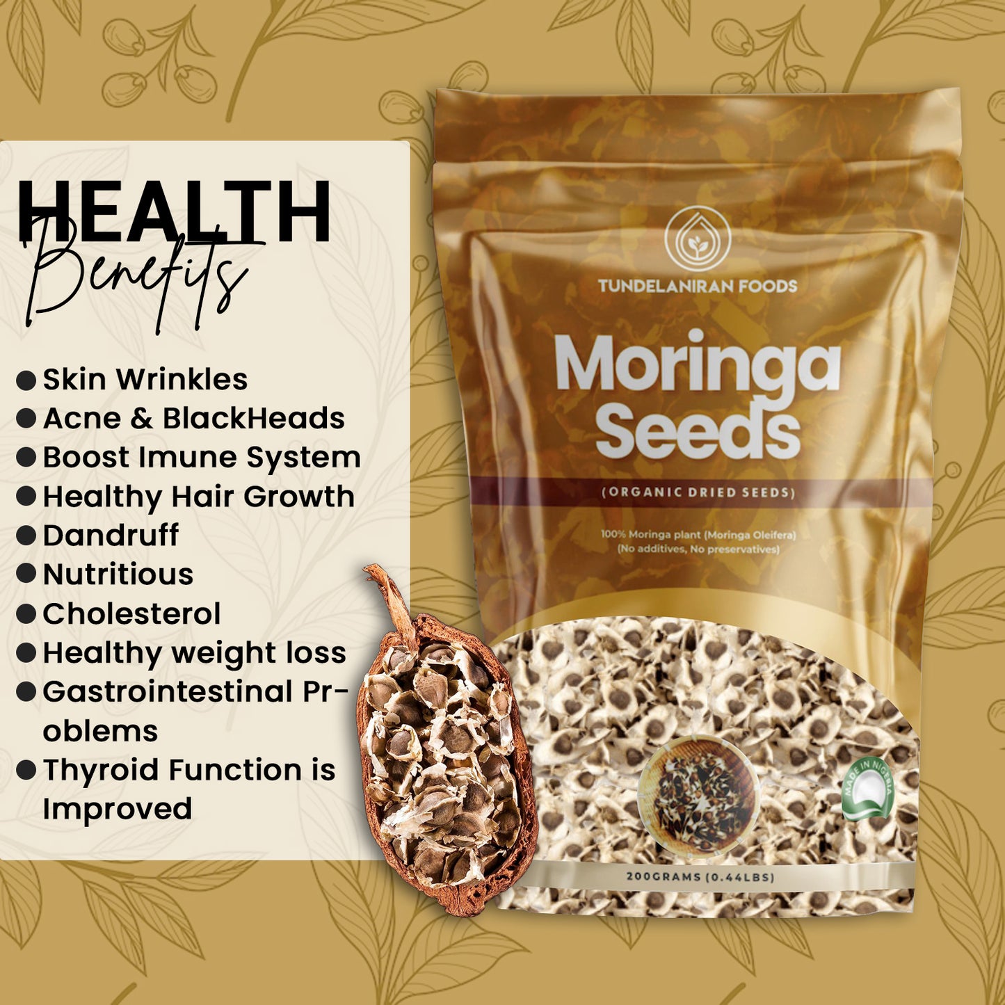 Moringa Seeds – Premium Superfood– TundeLaniran Foods