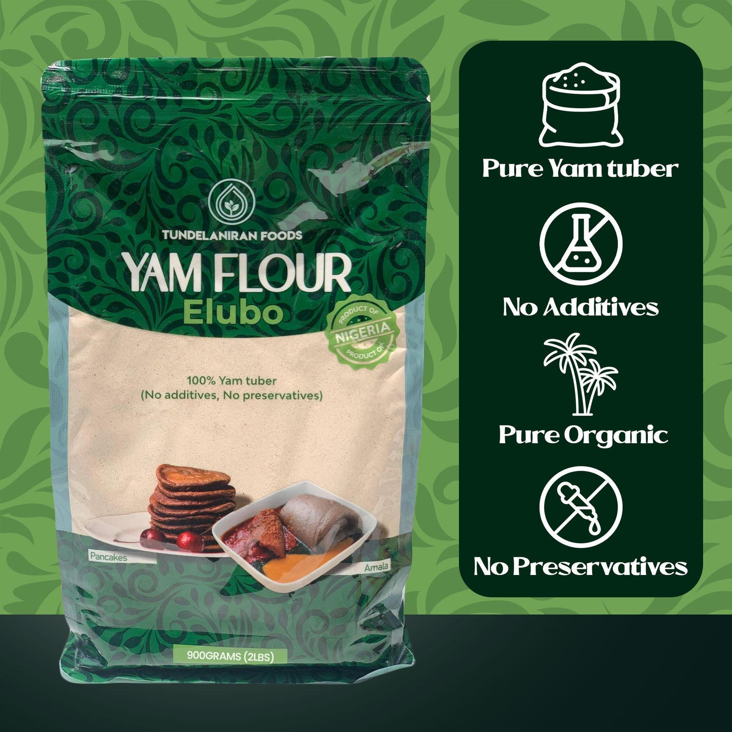 Premium Yam Flour (Elubo) – 100% Pure Nigerian Yam – TundeLaniran Foods