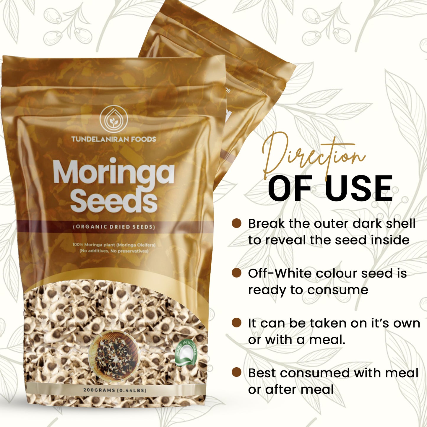 Moringa Seeds – Premium Superfood– TundeLaniran Foods