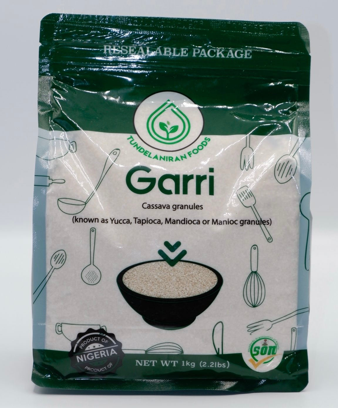 White Garri – Premium Cassava Granules – TundeLaniran Foods