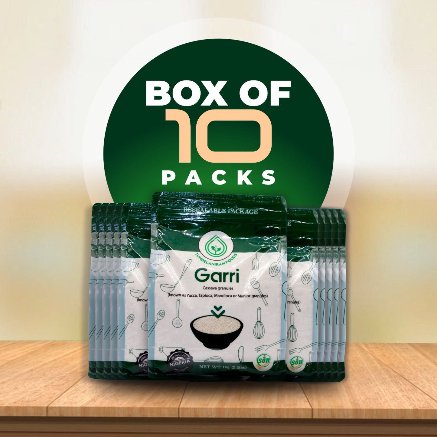 White Garri – Premium Cassava Granules – TundeLaniran Foods